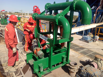 Desander installation site